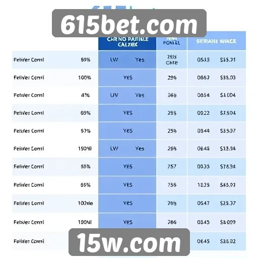 Comparativo: 615bet.com e outros sites de apostas