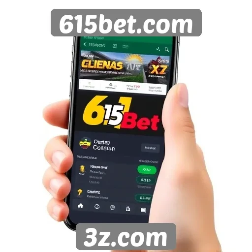 Acessibilidade móvel do site 615bet.com é destacada
